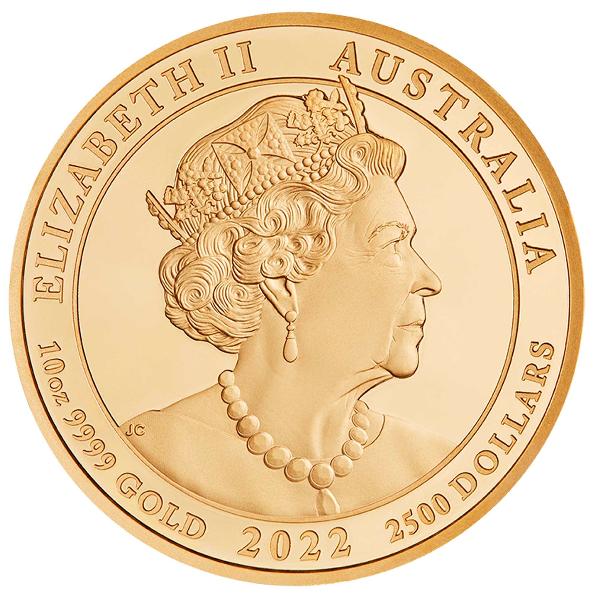 2022 10 oz Proof Jewelled Koi Gold Coin - Image 5