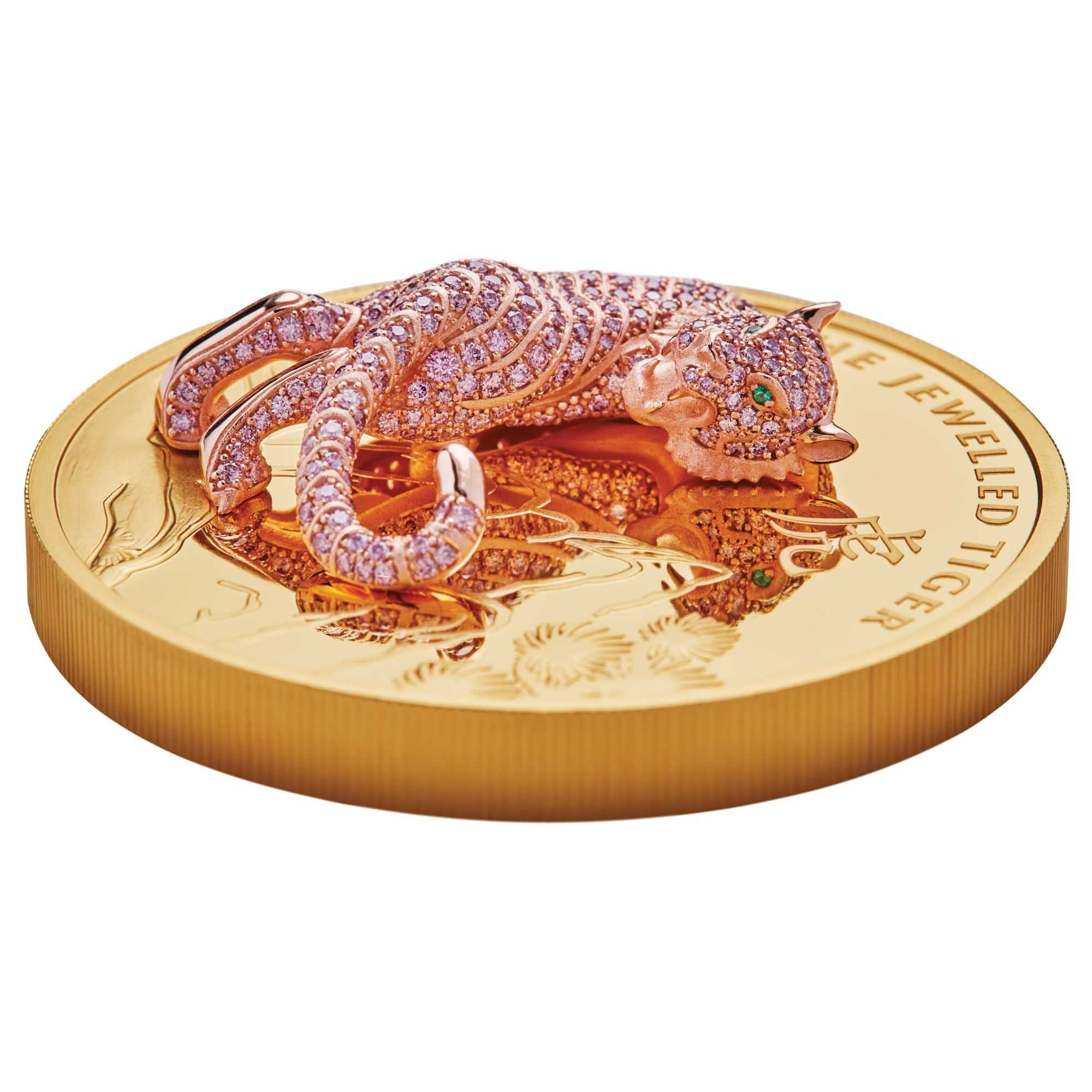 2020 10 oz Proof Jewelled Tiger Gold Coin - Image 6